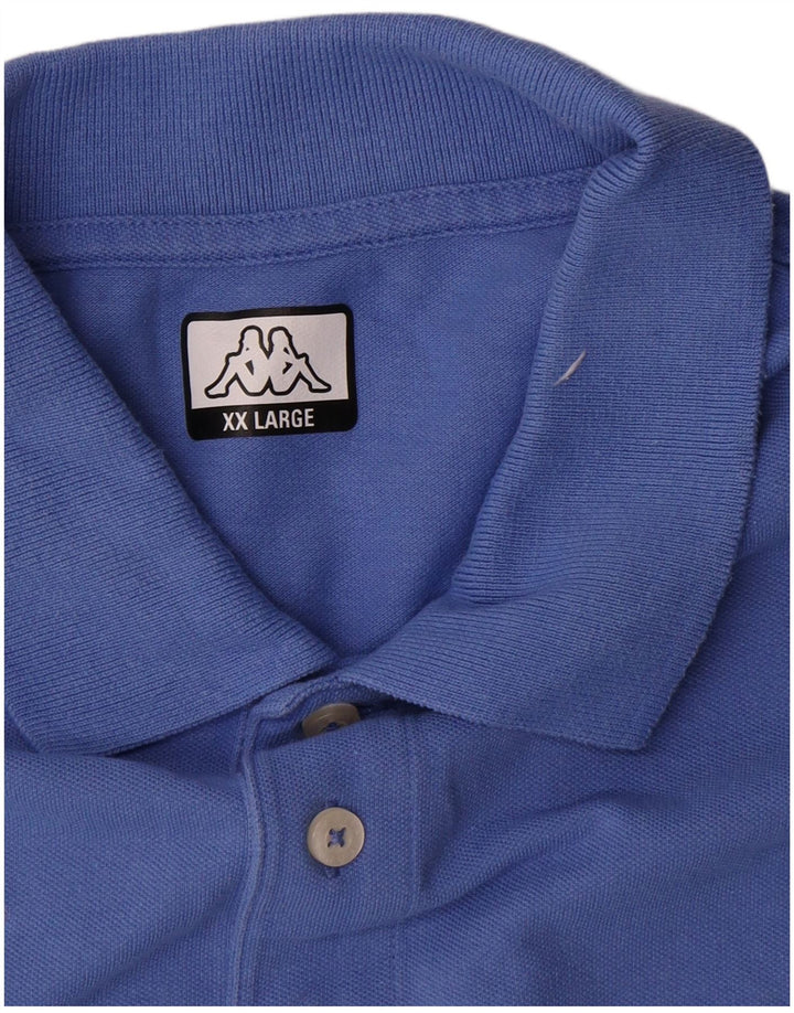 Camisa polo masculina Kappa 2XL algodão azul