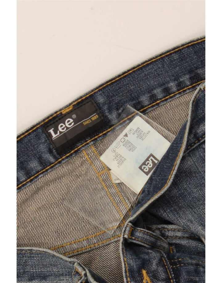 Lee Womens Denver Capri Jeans W32 L20 Azul Algodão
