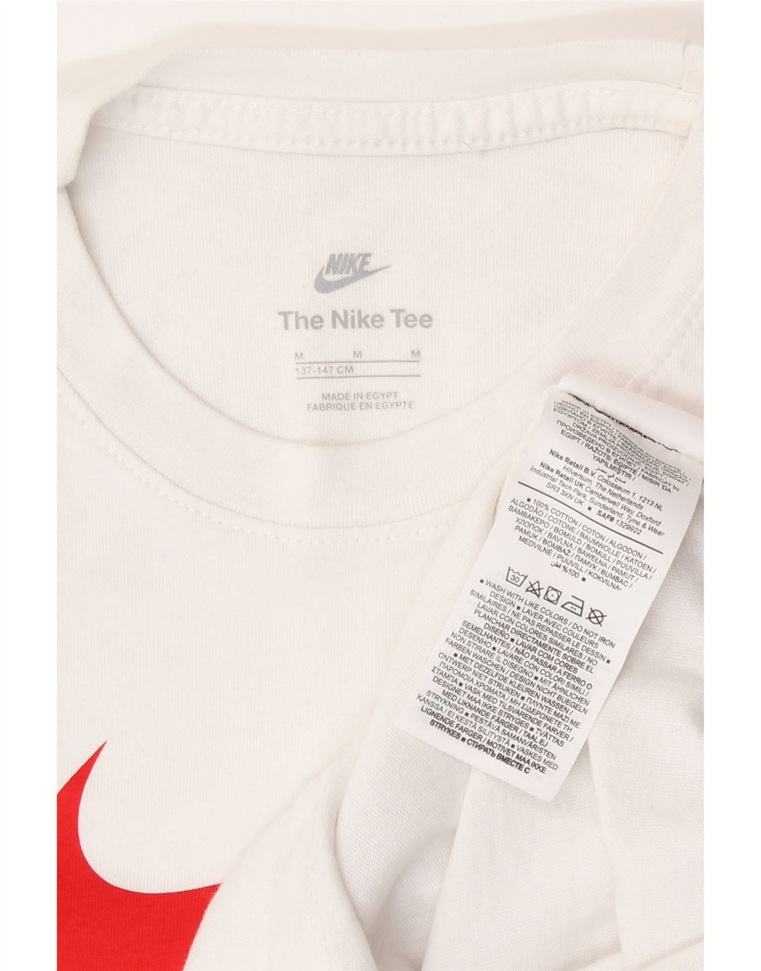 Camiseta Nike Boys Graphic Top 10-11 Anos Médio Algodão Branco