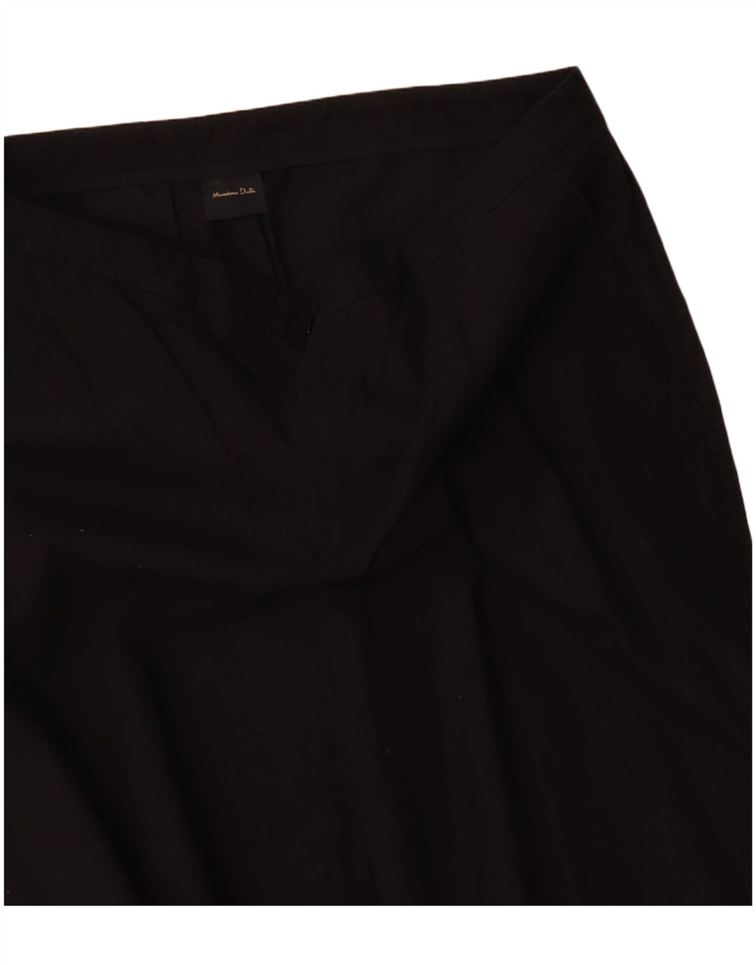 Calça Chino feminina MASSIMO DUTTI com perna larga EU 40 Médio W30 L29 Preto