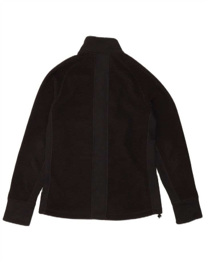 Casaco de lã feminino ASICS UK 10 pequeno poliéster preto