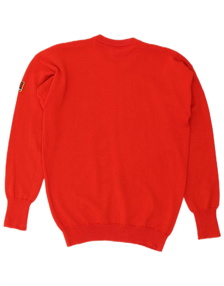 Suéter feminino EVAN PULL com gola redonda UK 12 vermelho médio
