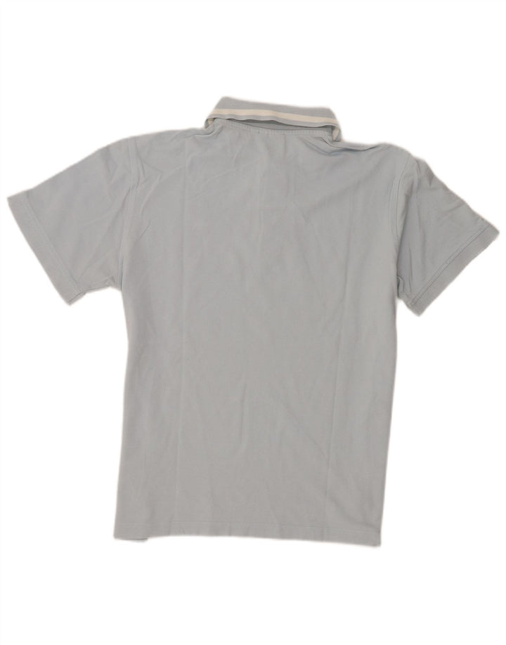 Camisa polo masculina Diadora manga curta regular fit algodão azul médio