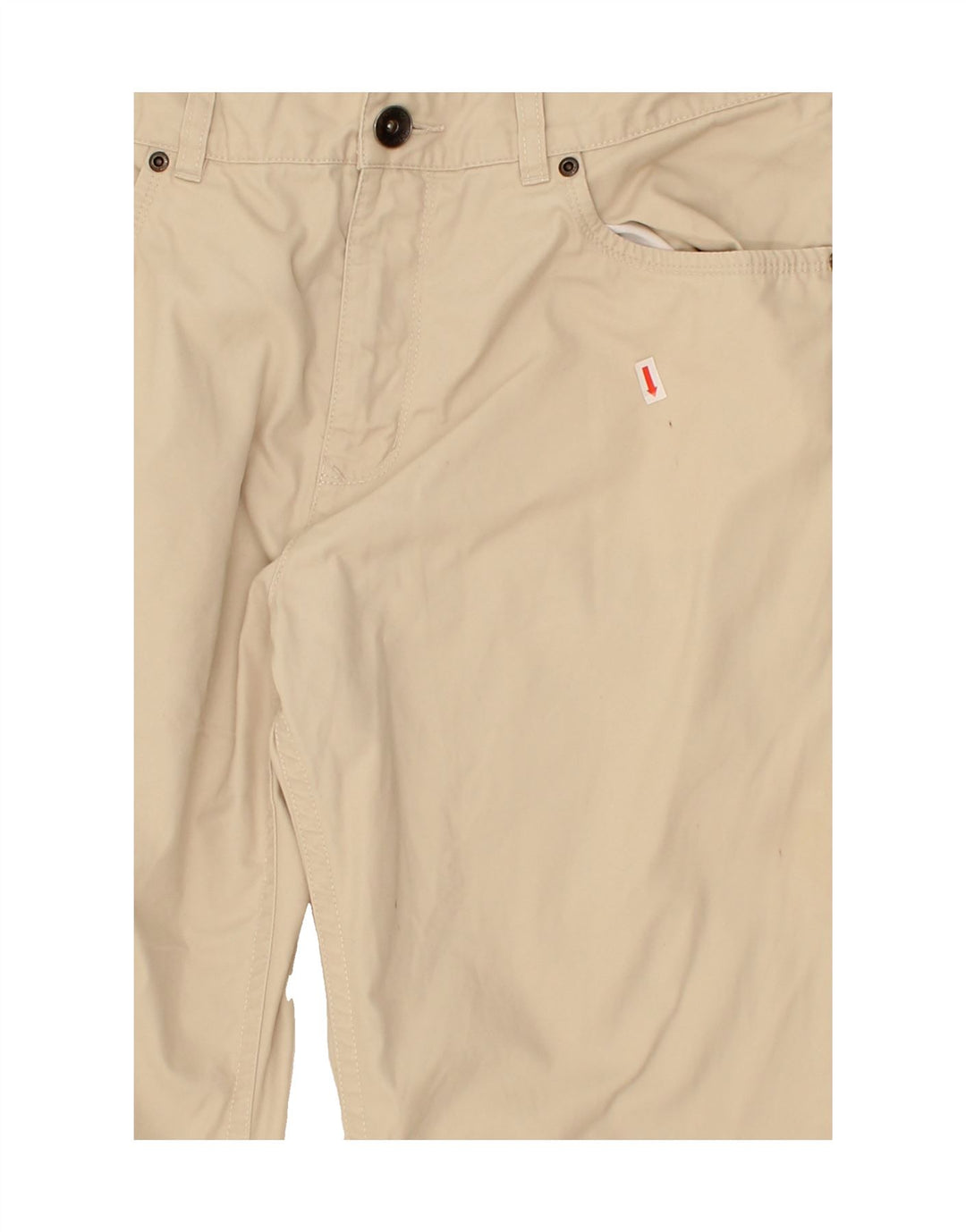 TOMMY HILFIGER Mens Straight Casual Trousers W33 L30  Beige Cotton Vintage Tommy Hilfiger and Second-Hand Tommy Hilfiger from Messina Hembry 