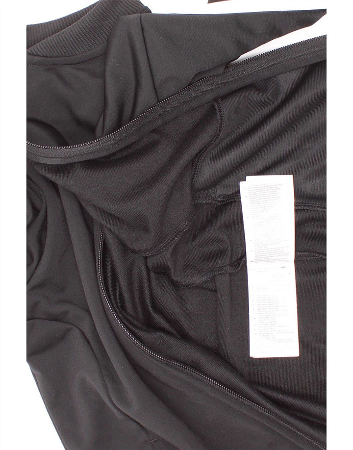 Jaqueta Adidas Meninas Treino Top 7-8 Anos Preto Risca de Giz Poliéster