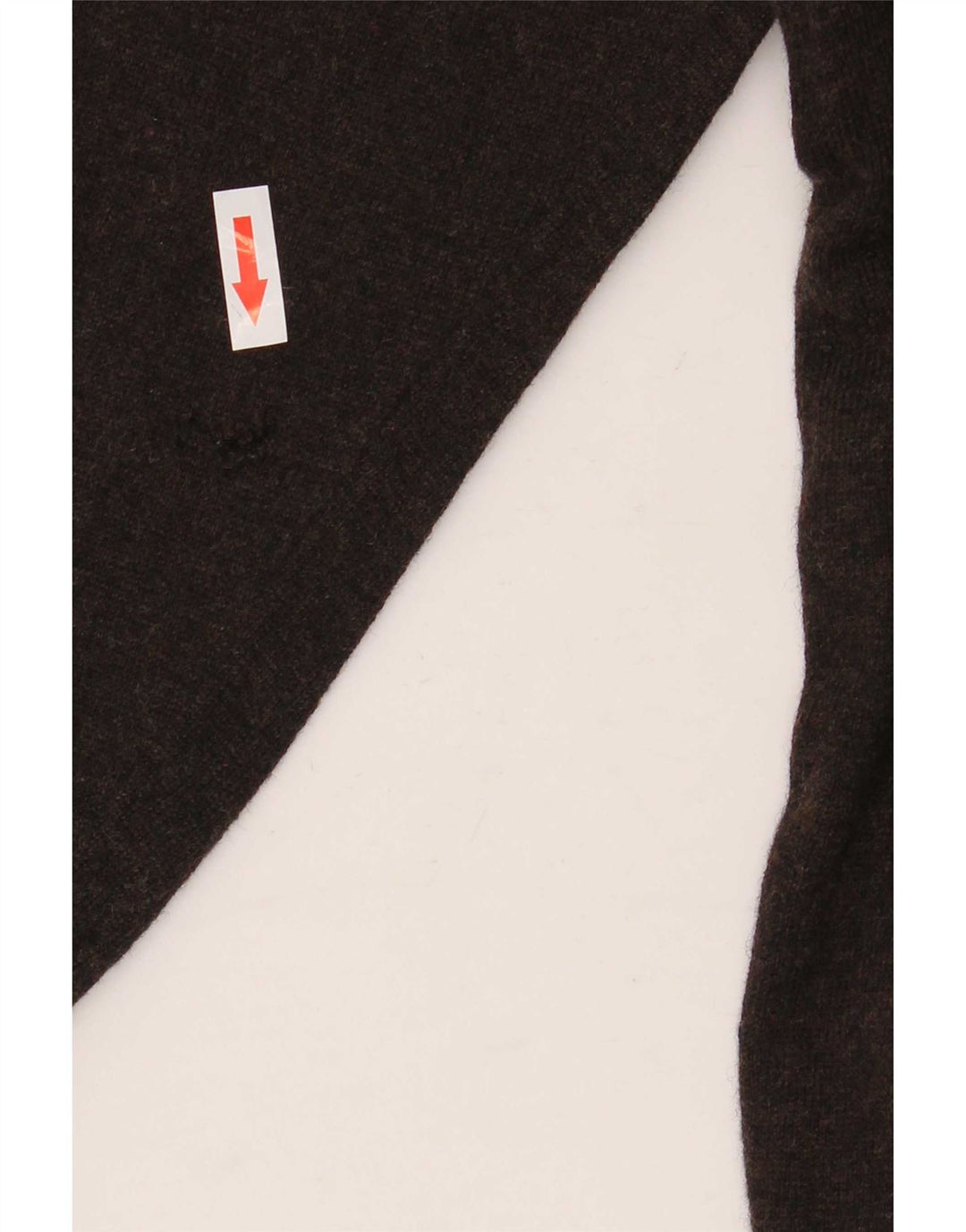 Suéter masculino Tommy Hilfiger com decote em V XL lã de carneiro marrom