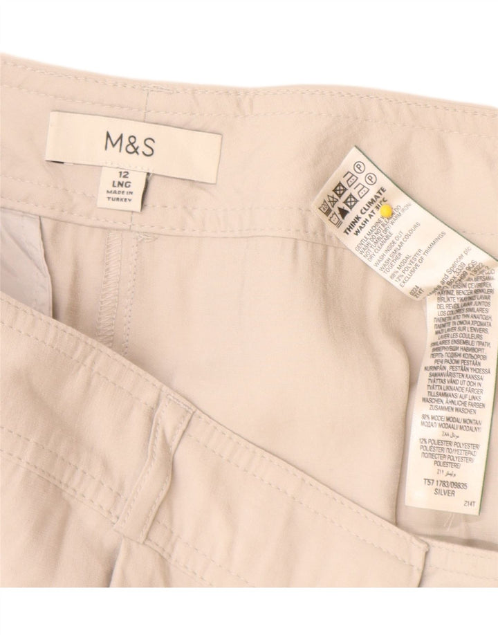 Calça jogger feminina Marks & Spencer UK 12 médio W30 L32 cinza
