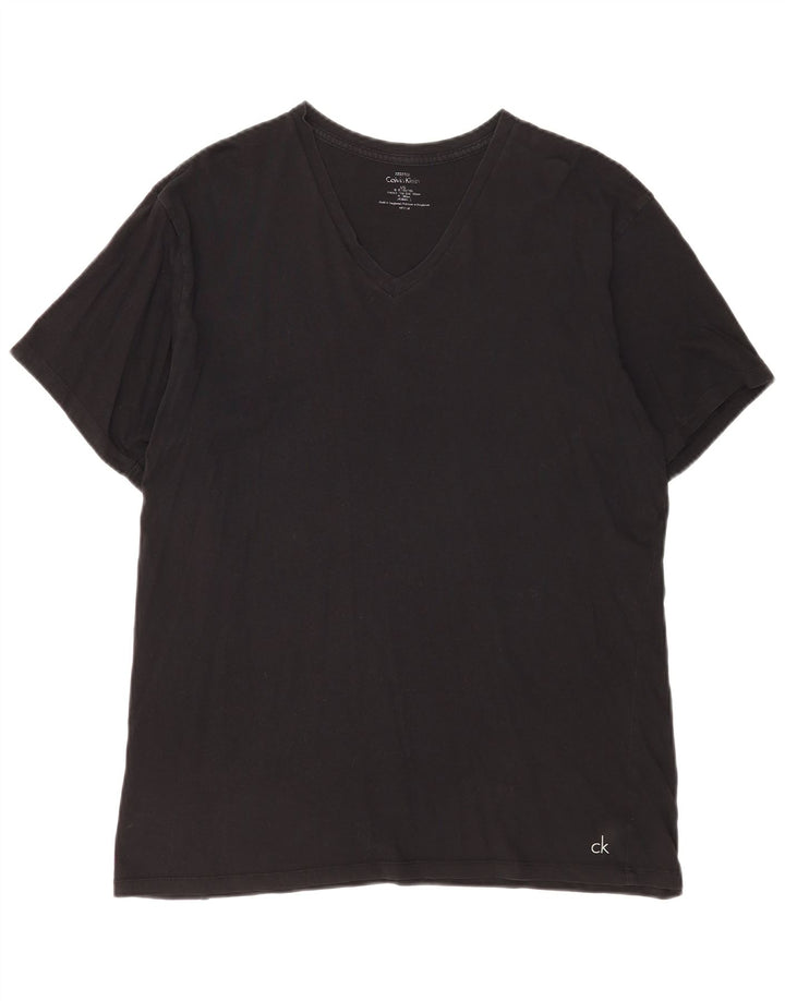 Camiseta masculina Calvin Klein grande preta
