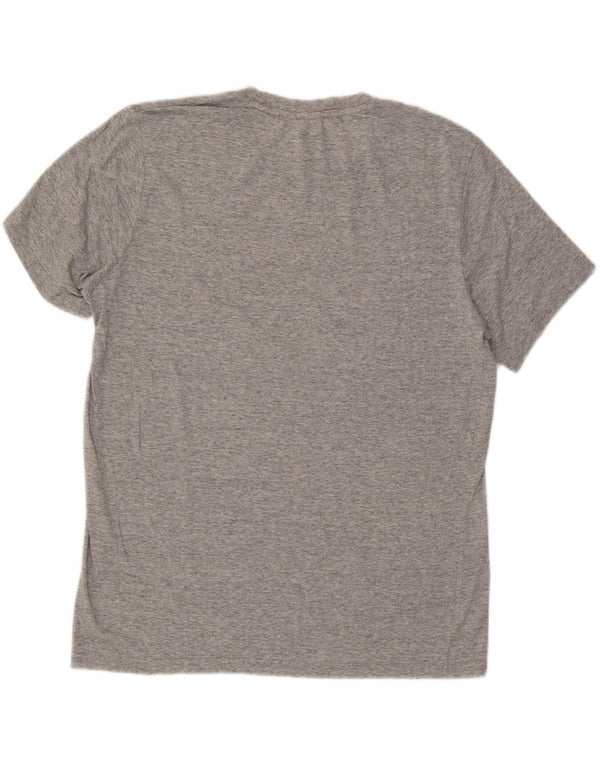 Camiseta masculina Champion 2XL algodão manchado cinza