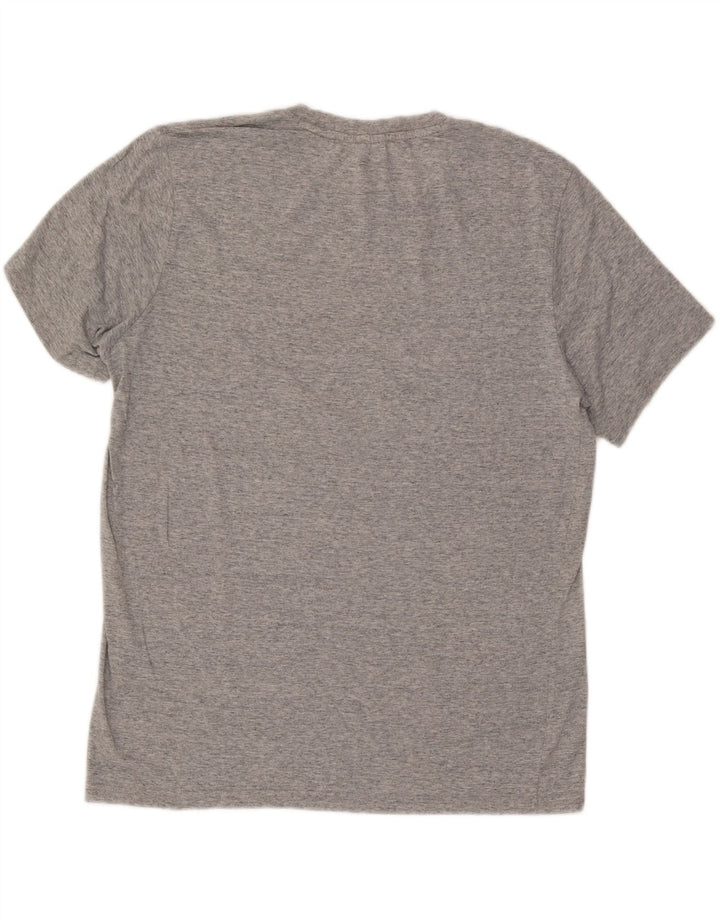 Camiseta masculina Champion 2XL algodão manchado cinza