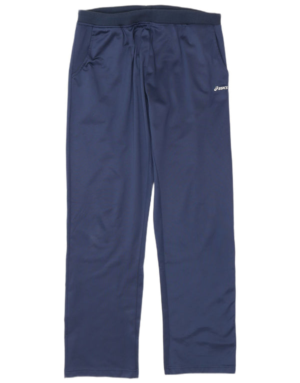 Calça de treino masculina Asics XL azul marinho poliéster