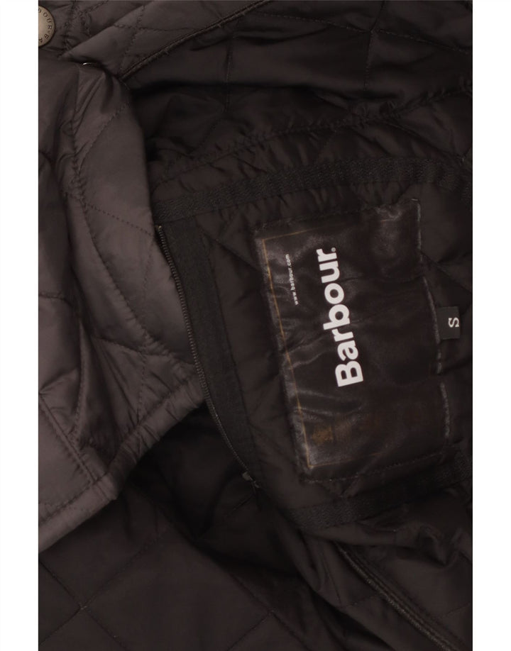 Jaqueta masculina acolchoada Barbour Loose Fit UK 36 pequena poliamida preta
