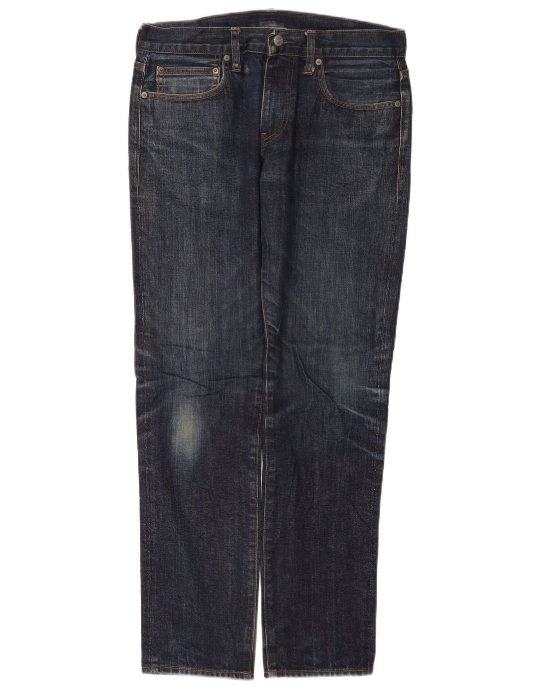 J. CREW Masculino 770 Straight Jeans W34 L30 Azul Marinho