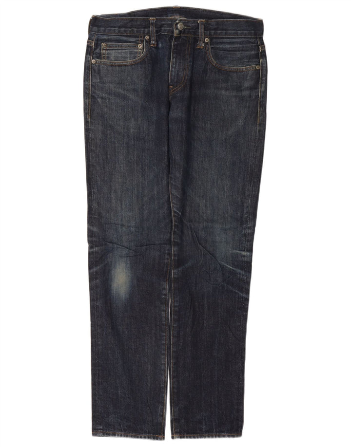 J. CREW Masculino 770 Straight Jeans W34 L30 Azul Marinho