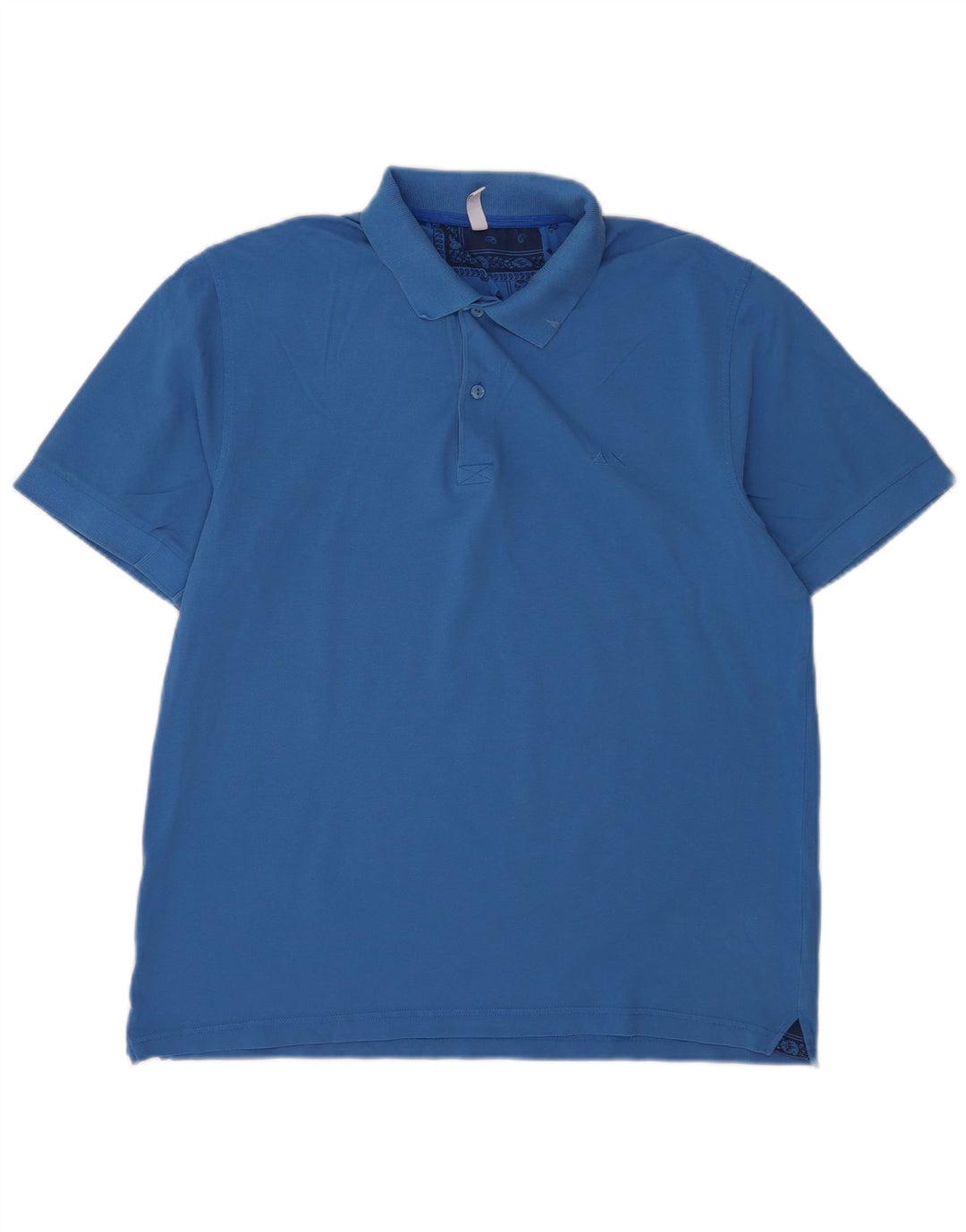Camisa polo masculina Sun68 2XL algodão azul