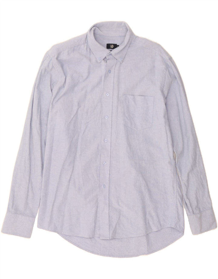 DACK'S Mens Regular Fit Shirt Large Blue Cotton Vintage Dack's and Second-Hand Dack's from Messina Hembry 