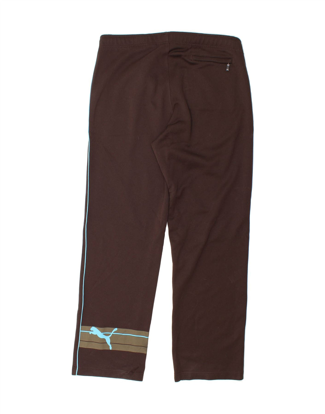 PUMA Mens Graphic Tracksuit Trousers Small  Brown Cotton Vintage Puma and Second-Hand Puma from Messina Hembry 