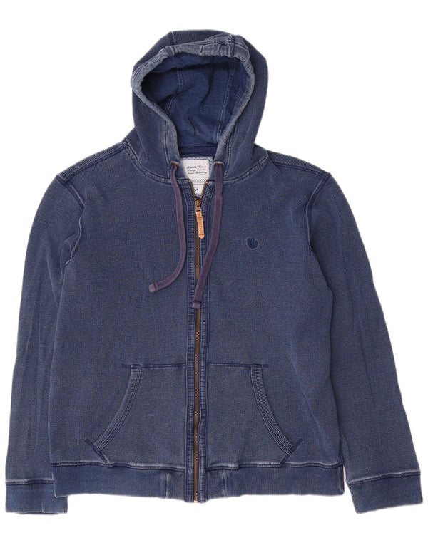 Fat Face Mens Zip Hoodie Sweater Large Navy Blue Cotton