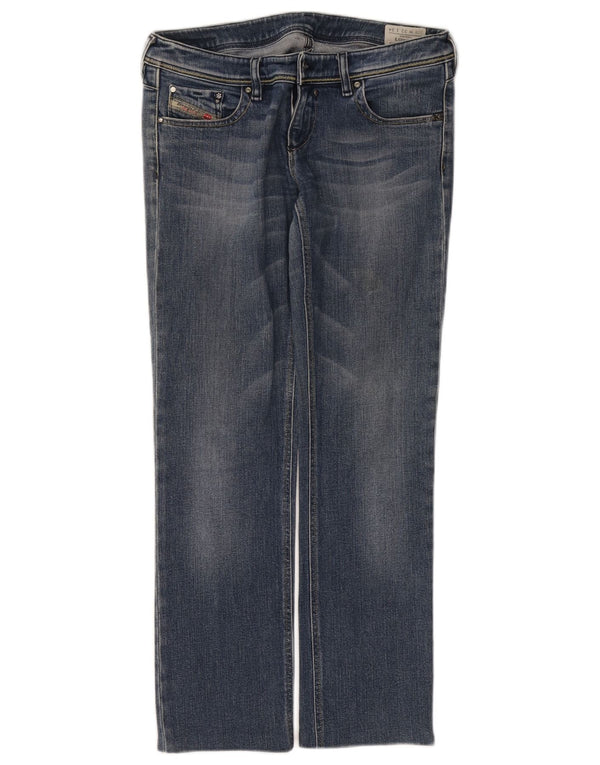 Jeans feminino Diesel Lowky Straight W32 L28 algodão azul