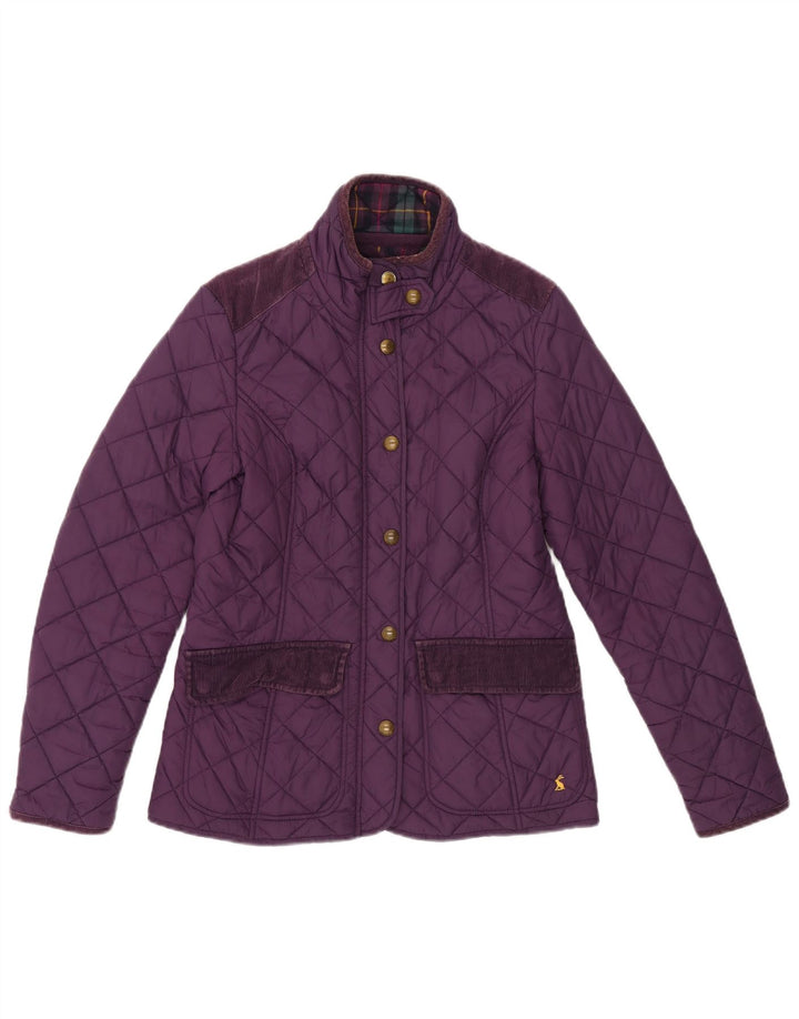 Jaqueta acolchoada feminina JOULES UK 12 poliamida roxa média