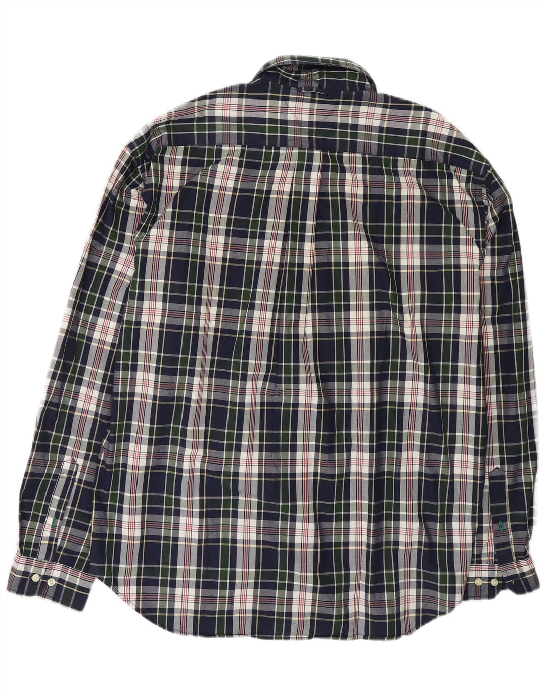Camisa masculina TOMMY HILFIGER 2XL algodão xadrez azul marinho