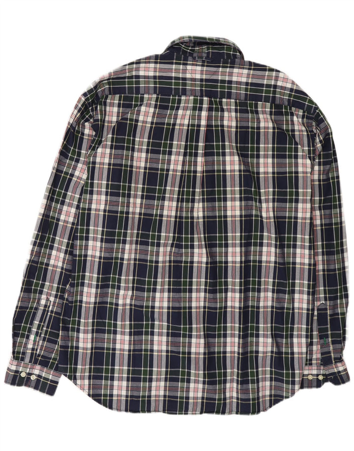 Camisa masculina TOMMY HILFIGER 2XL algodão xadrez azul marinho