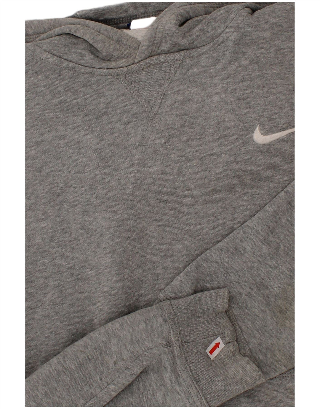 NIKE Meninos moletom com capuz 12-13 anos grande cinza algodão