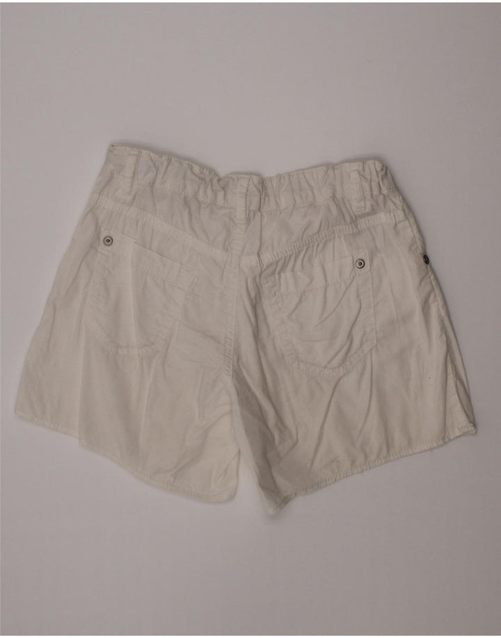 Shorts casuais femininos BENETTON 10-11 anos XL W24 algodão branco