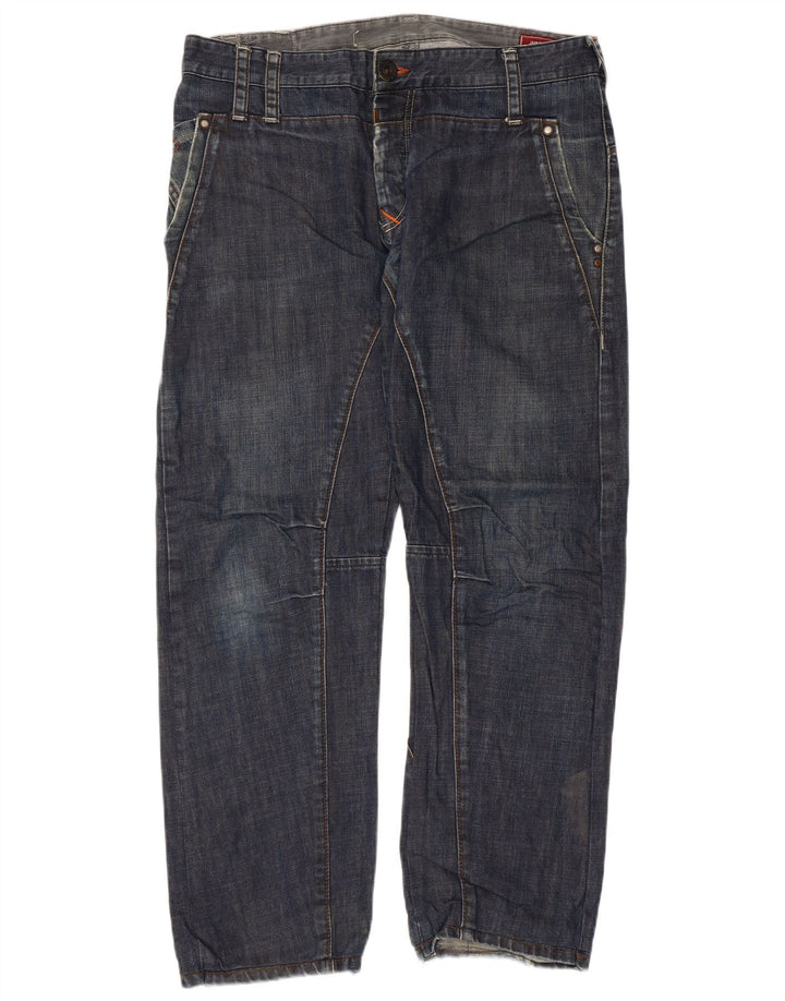 Jeans retos masculinos JACK & JONES W36 L29 algodão azul
