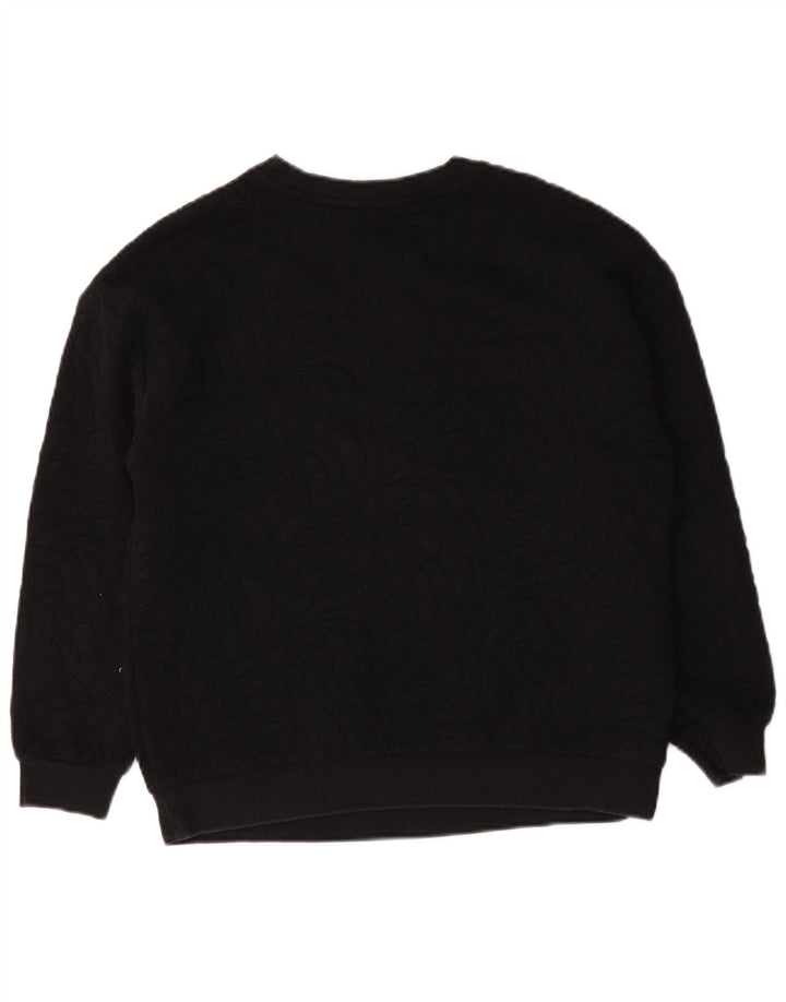 Suéter de moletom oversized feminino Marks & Spencer Reino Unido 10 pequeno azul marinho