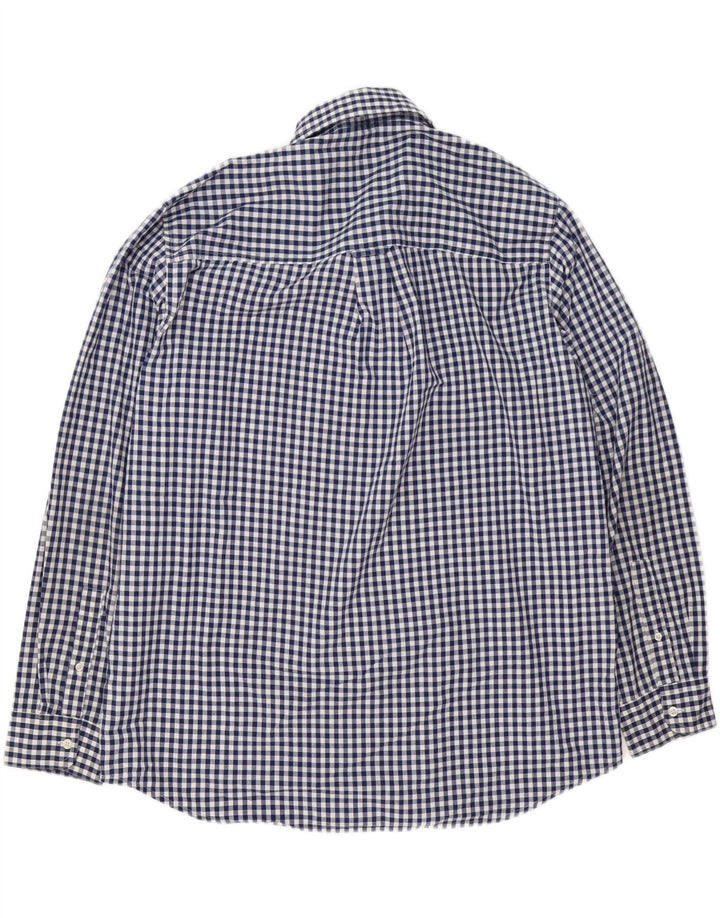 Camisa masculina Chaps Easy Care XL azul marinho algodão guingão