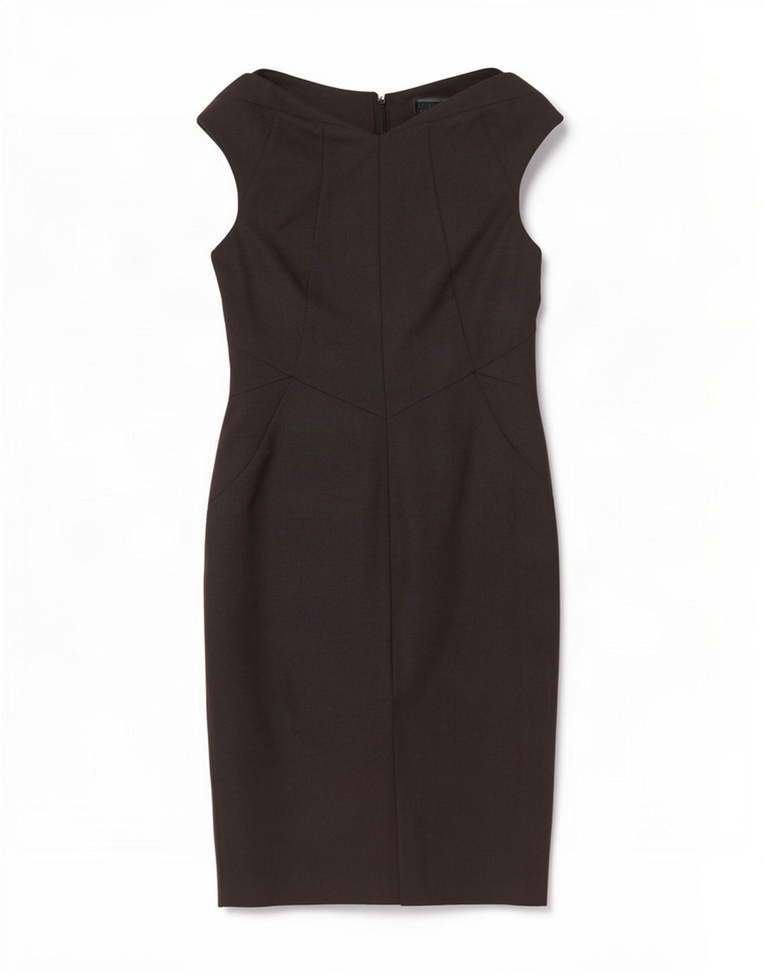 Próximo Vestido feminino sem mangas com bainha UK 10 pequeno poliéster preto