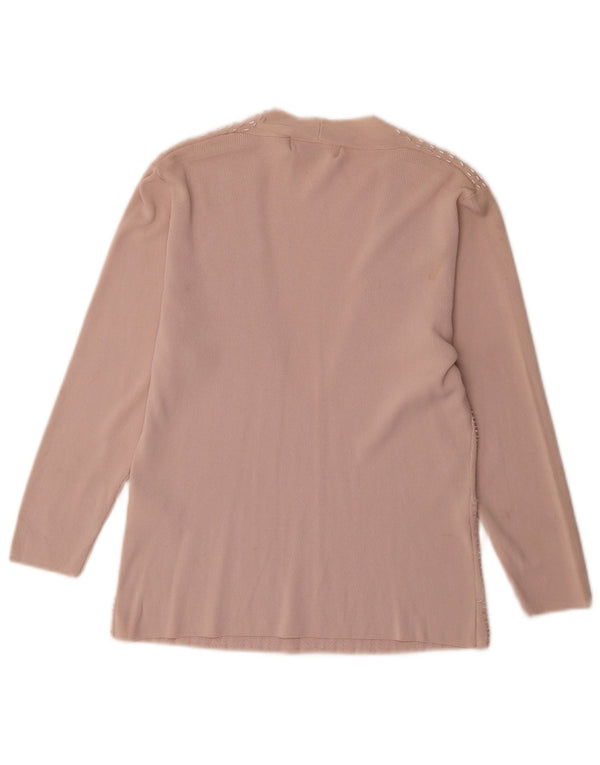 Blusa feminina Zara UK 14 grande rayon rosa