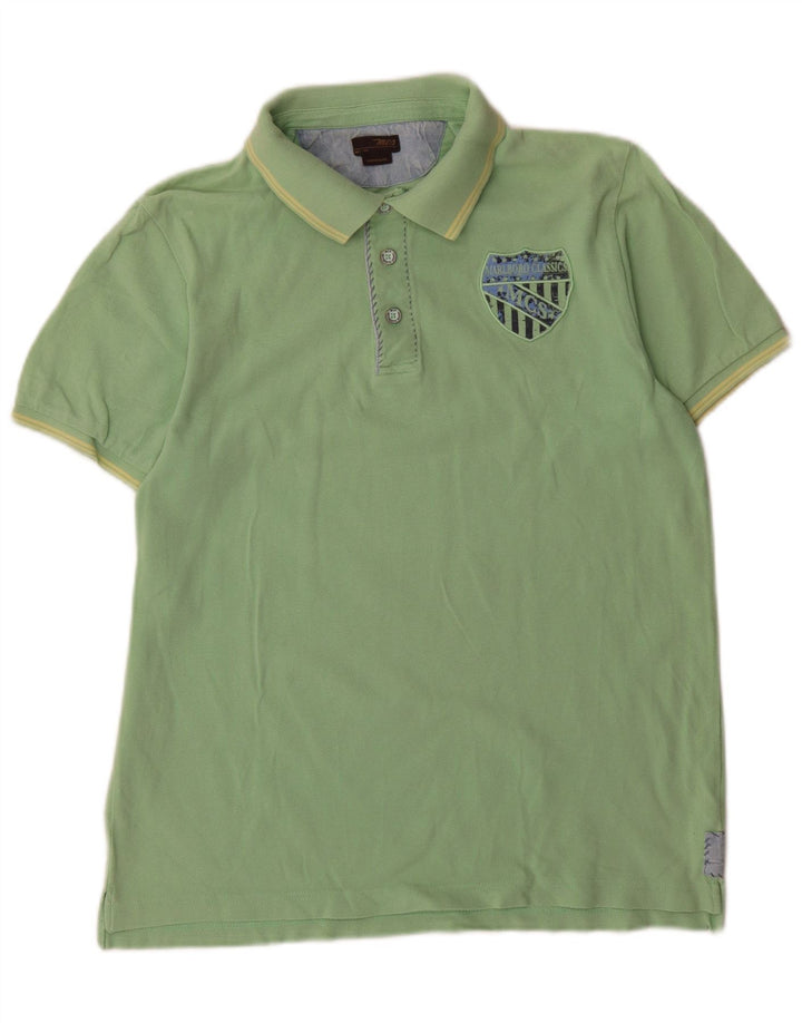 Camisa polo masculina Marlboro Classics verde médio