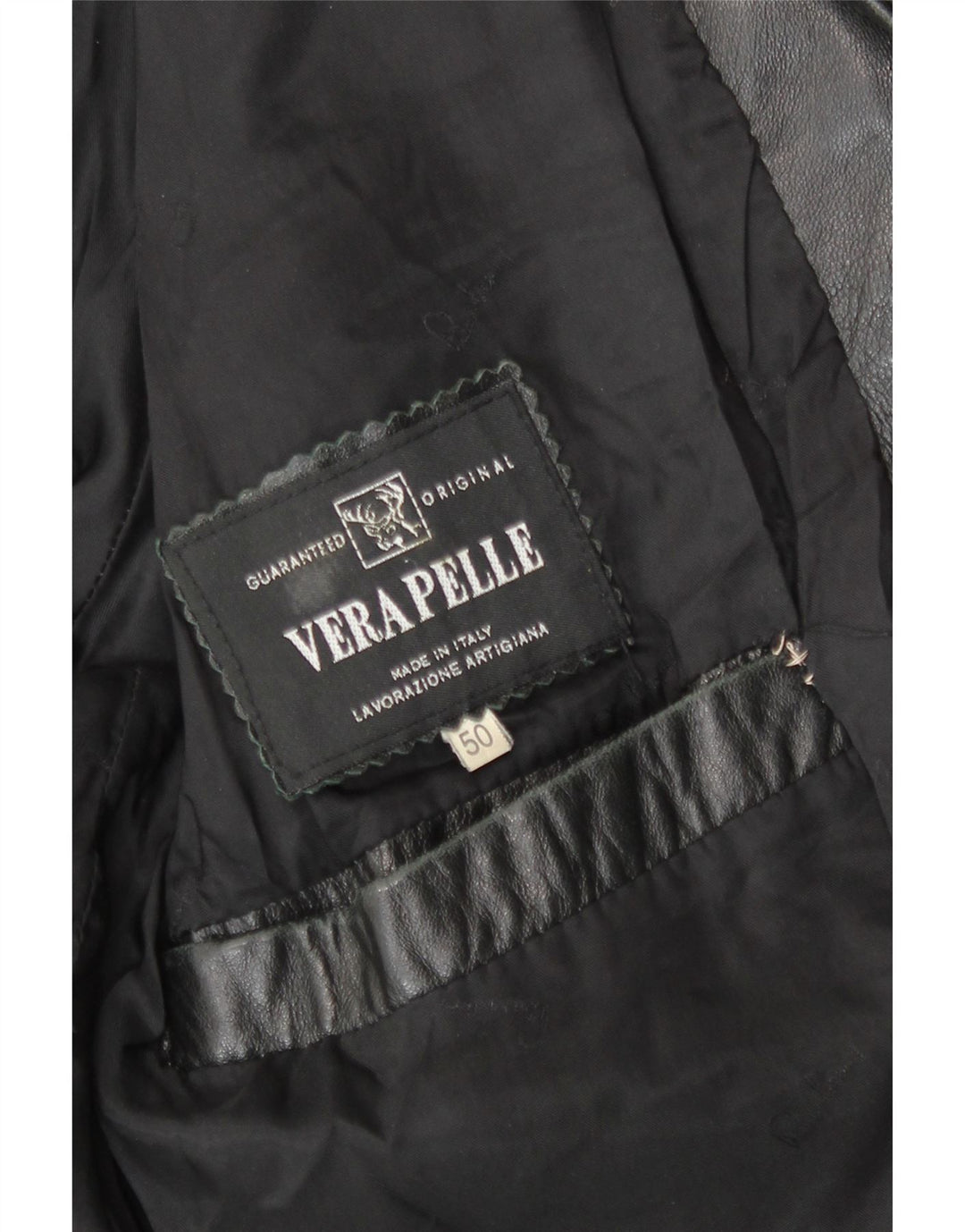 Jaqueta de couro masculina vintage IT 50 grande couro cinza