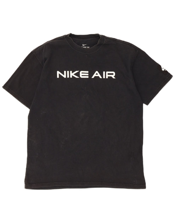 Camiseta Nike masculina gráfica Top médio algodão preto