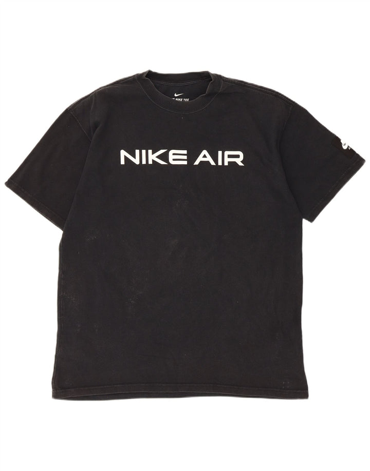 Camiseta Nike masculina gráfica Top médio algodão preto