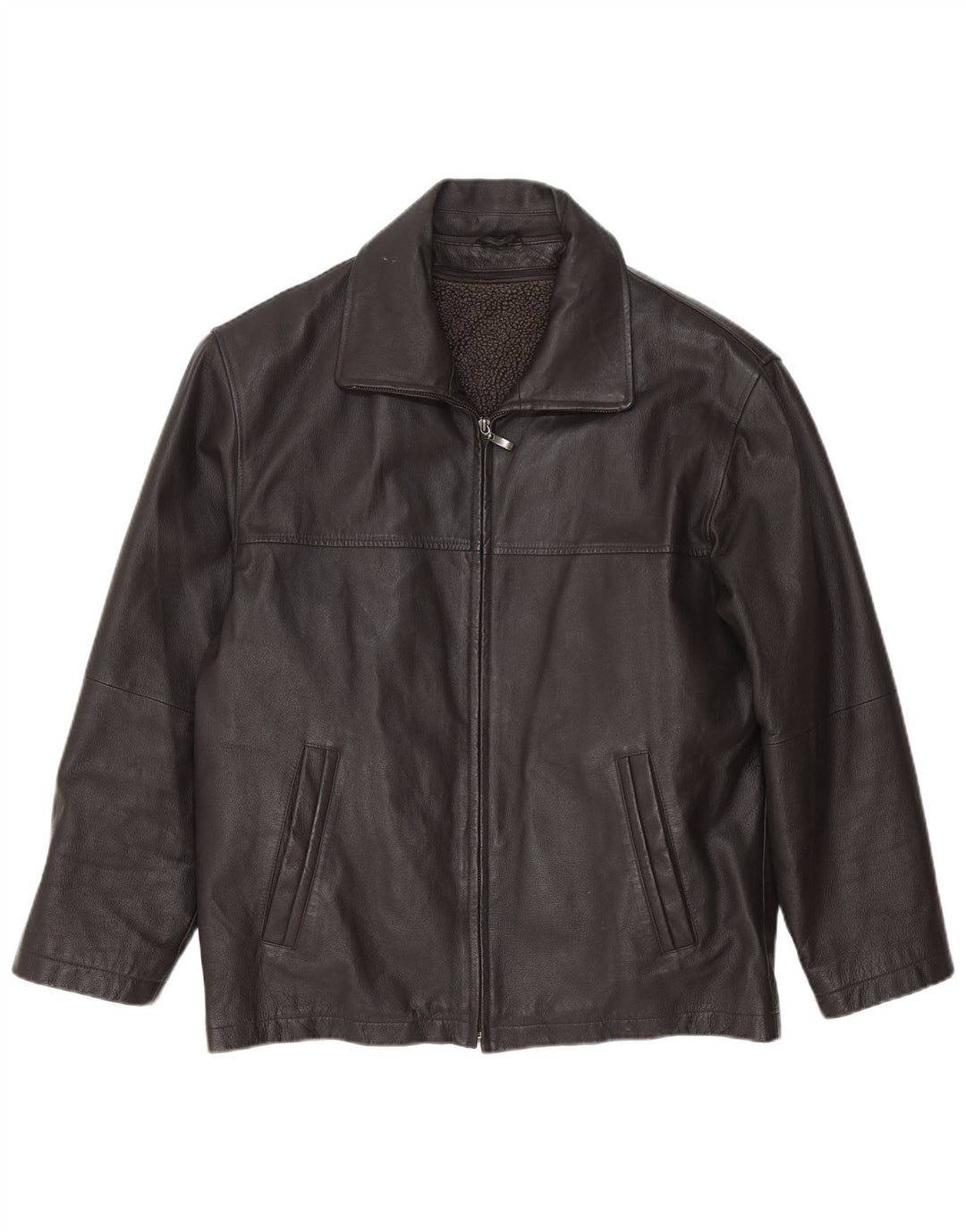 Jaqueta de couro masculina Canda IT 48 média preta