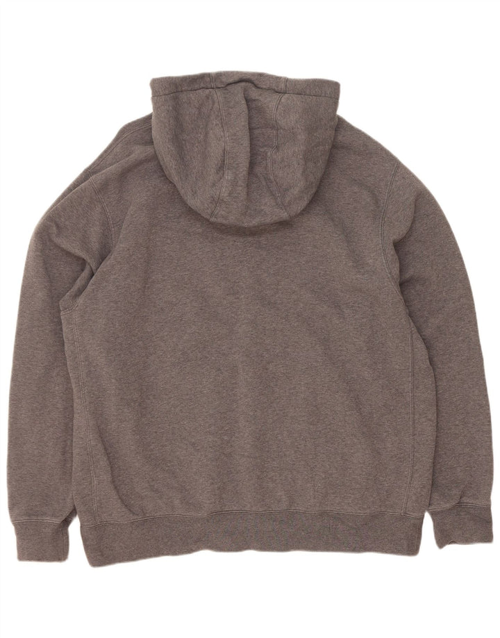 Nike masculino moletom com capuz XL cinza algodão