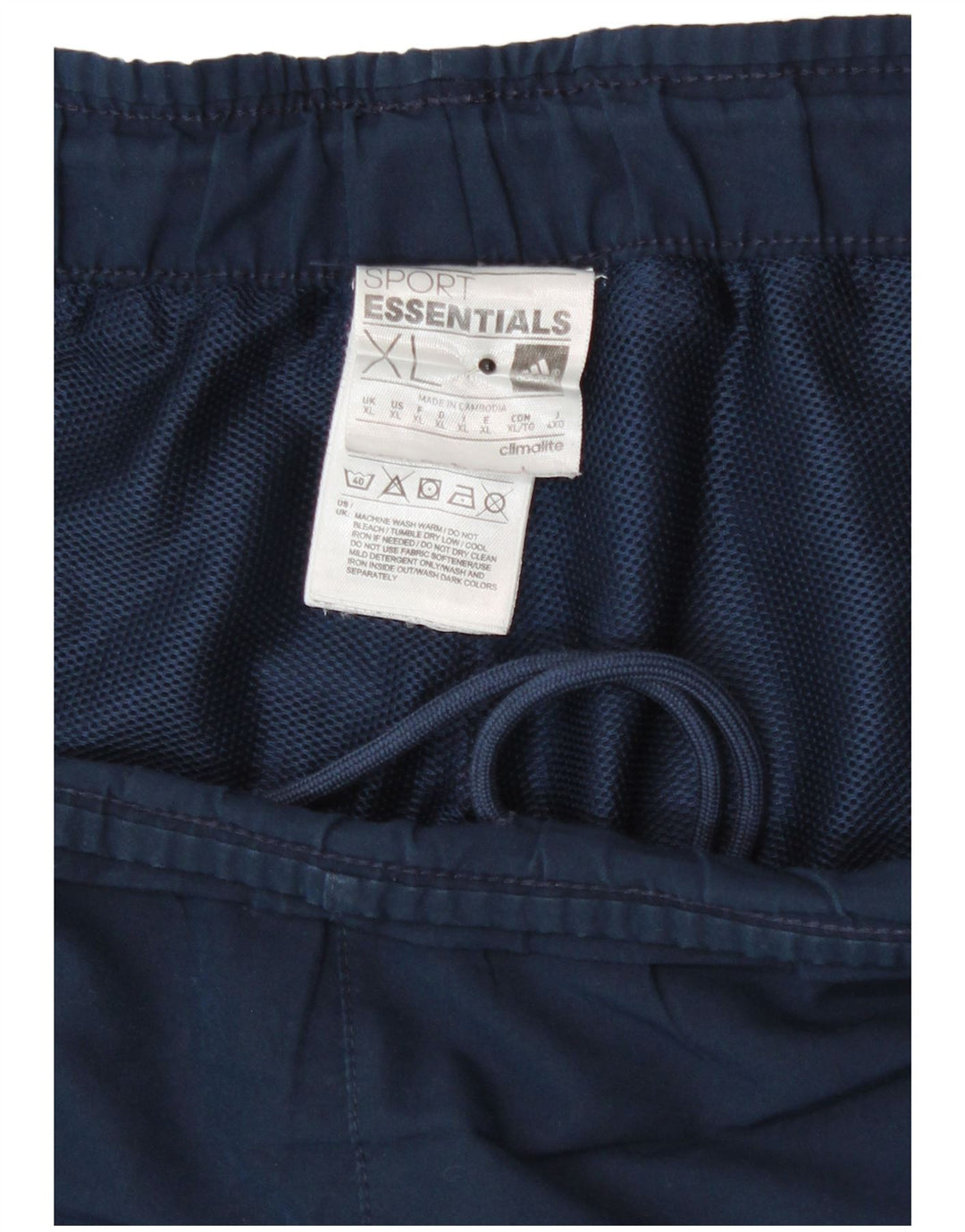 Adidas Masculino Climalite Sport Shorts XL Azul Marinho Poliéster
