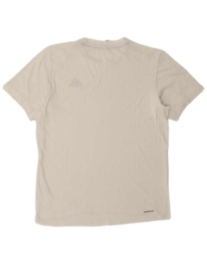 Adidas Mens Camiseta Top Pequeno Branco