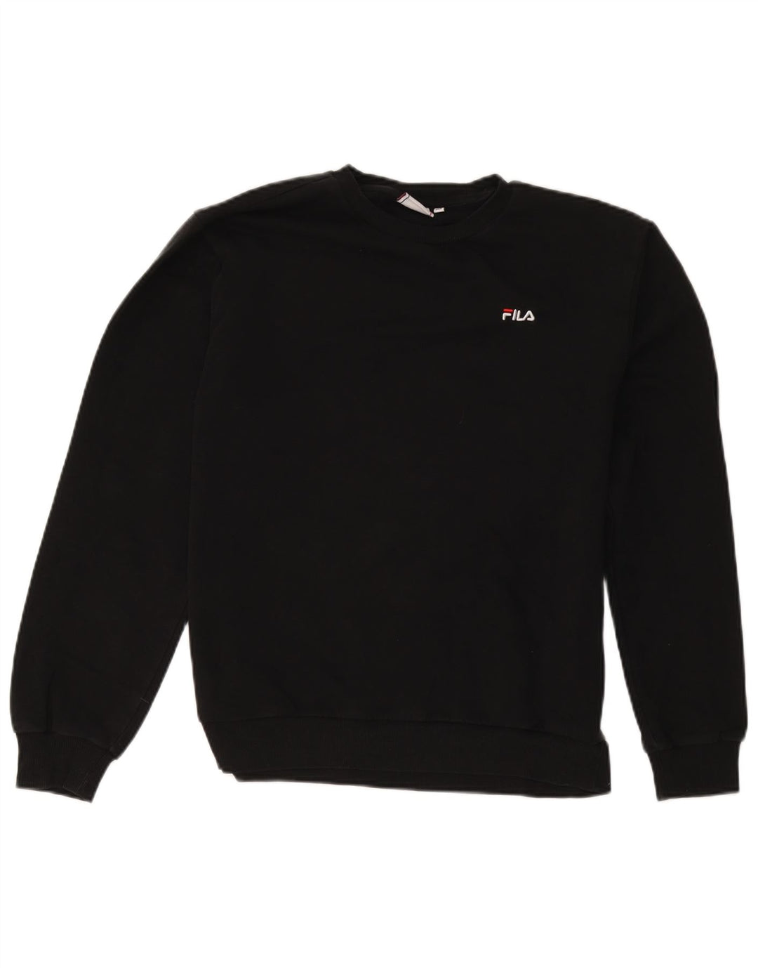 Fila moletom masculino jumper médio preto algodão esportivo
