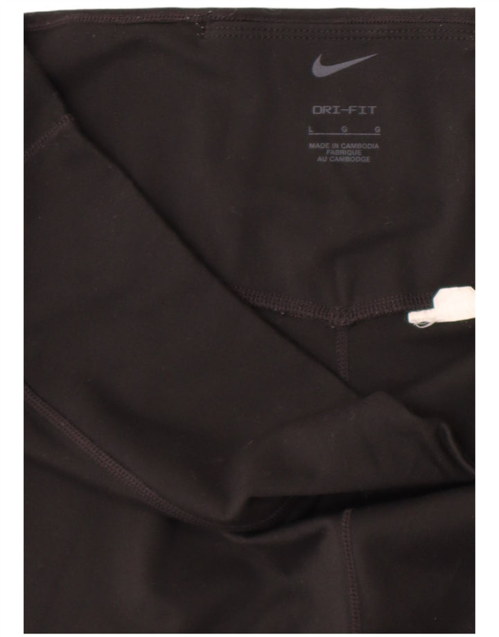 Leggings Nike Dri Fit Crop Femininas UK 14 Grande Preto