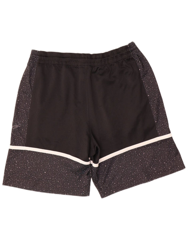 Shorts esportivos masculinos Jordan XL poliéster manchado preto