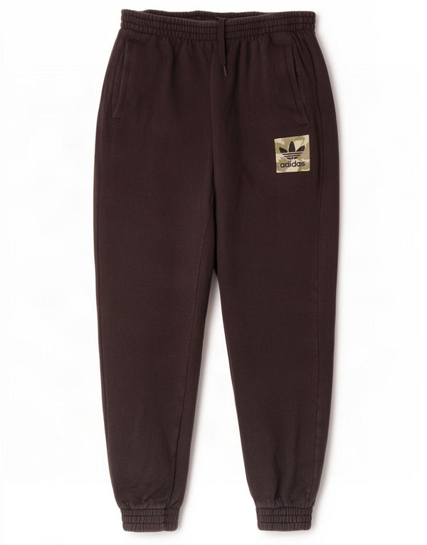 Calças de treino masculinas Adidas Joggers grandes de algodão preto