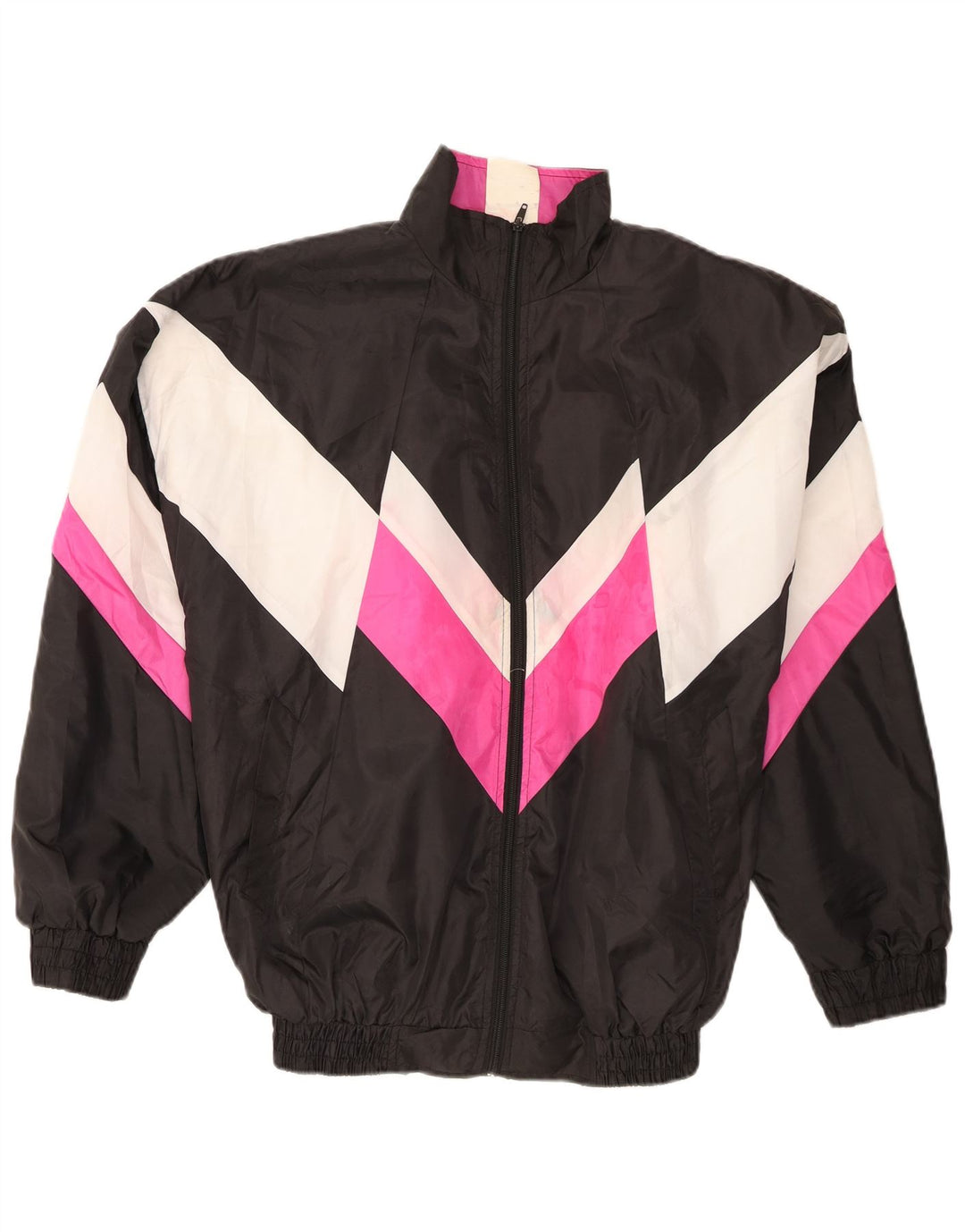 Poliéster preto de Colorblock do XL do revestimento superior do fato de treino dos homens do vintage