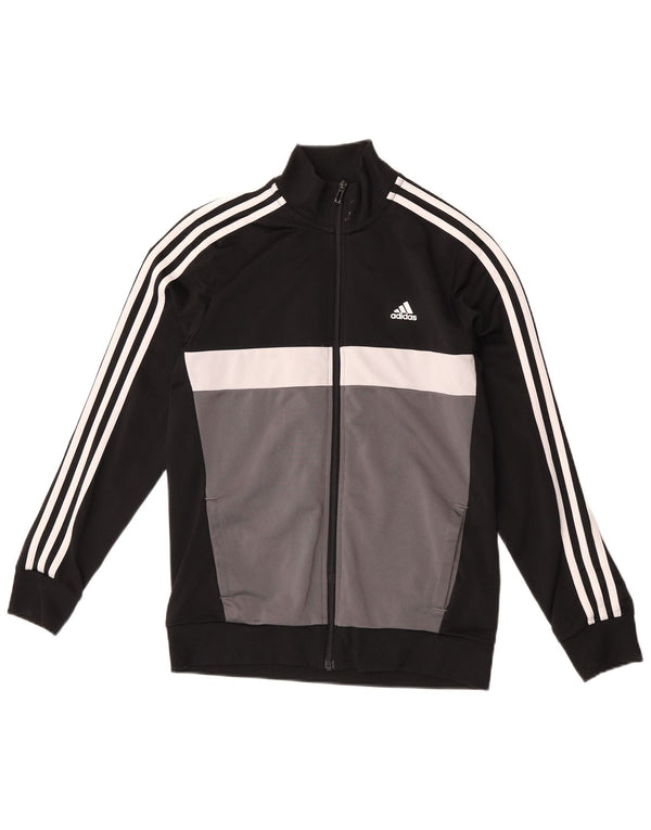 Jaqueta Adidas Meninos Treino Top 13-14 Anos Preto Colorblock Poliéster