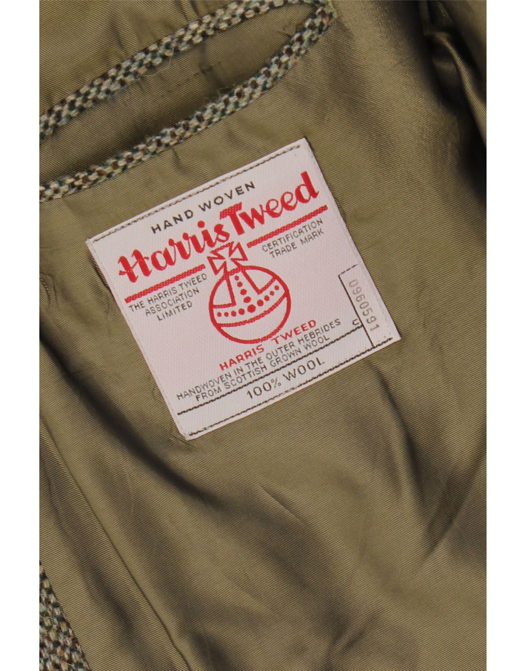 Jaqueta blazer masculina de 2 botões Harris Tweed Reino Unido 38 lã cinza médio