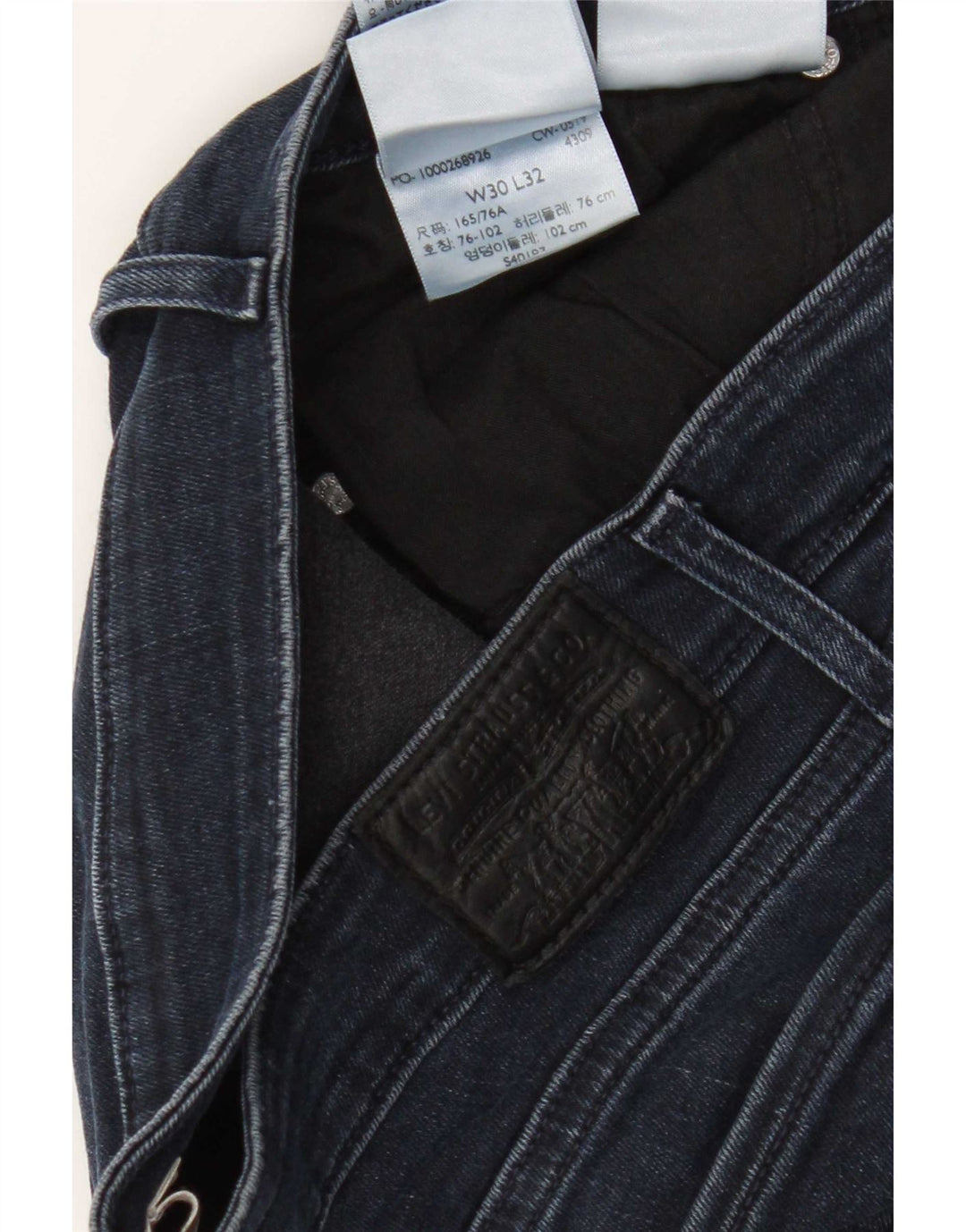 Calça jeans feminina Levi's 712 Slim W30 L29 azul marinho algodão