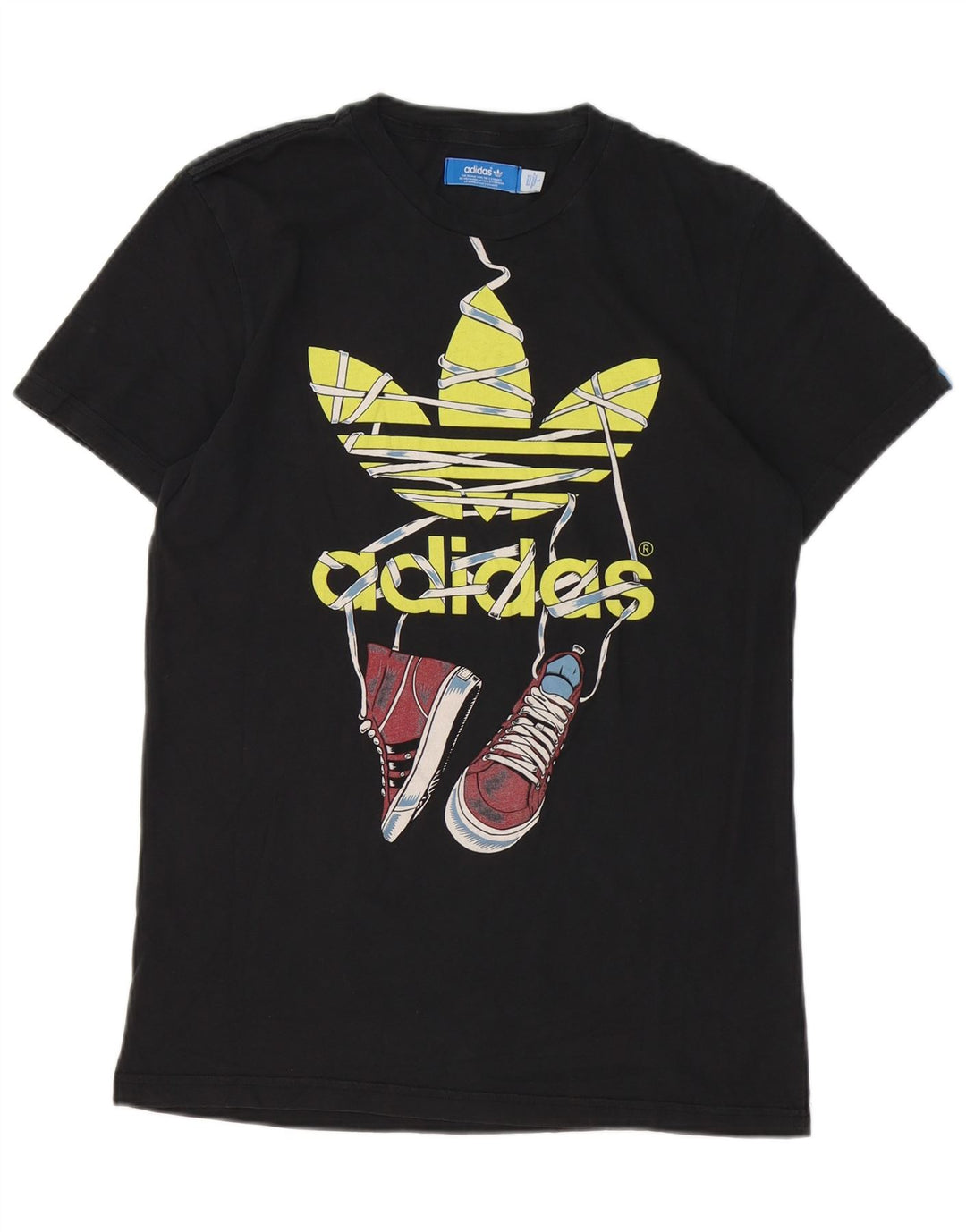 Camiseta Adidas Masculina Graphic Top Pequeno Preto